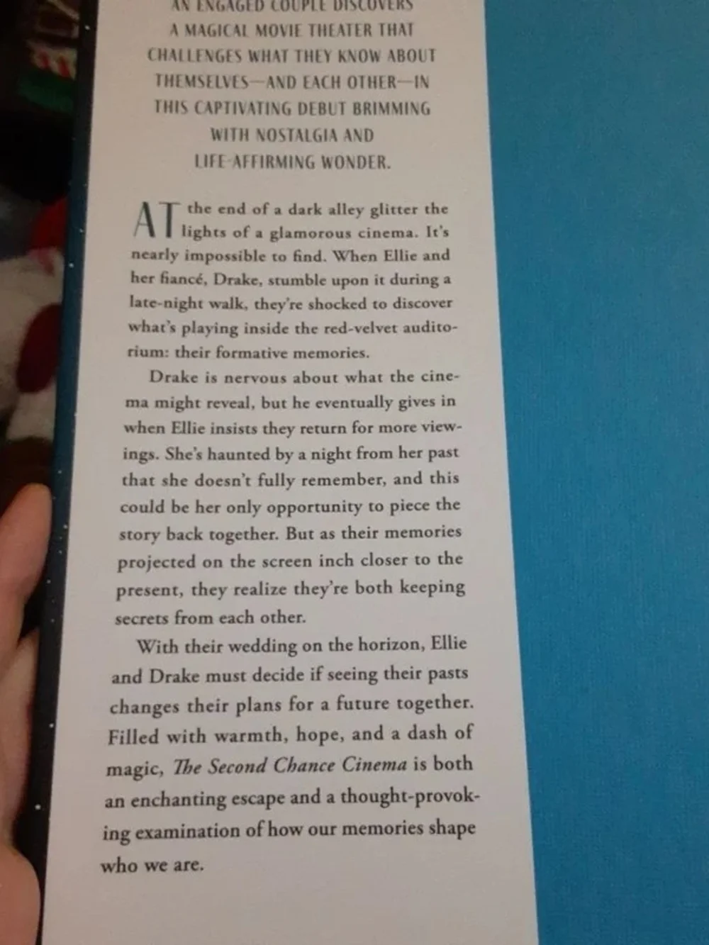 The Second Chance Cinema by Thea Weiss - Teal Hardcover Coffee Table Book